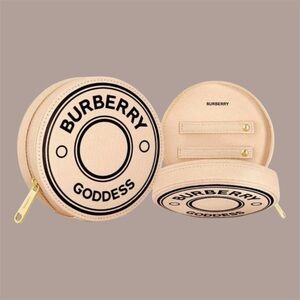 Light-Apricot Burberry Beauty (Zip-Around) Cosmetic-Makeup Bag/Case